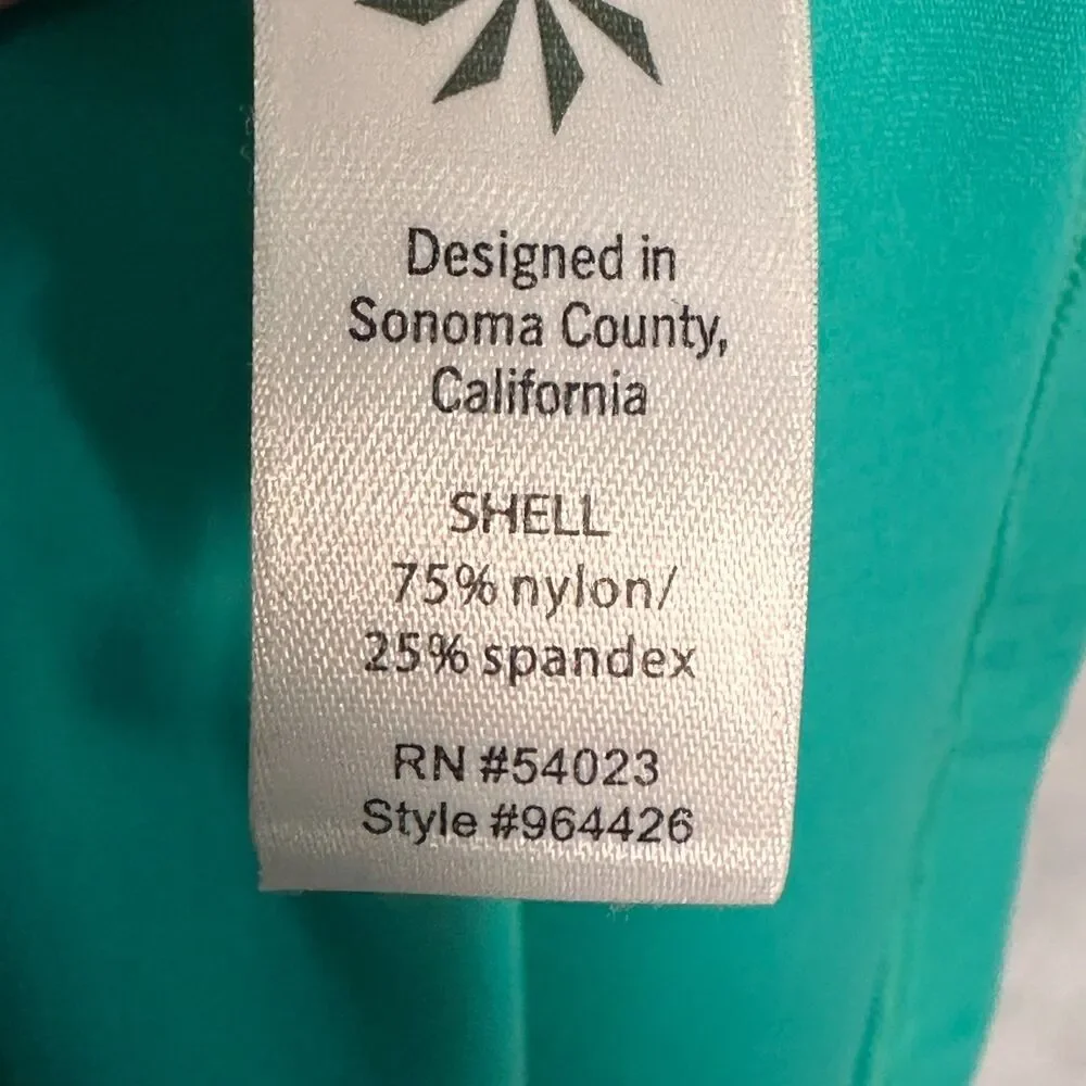 Athleta Kiki Swim Dress Aqua Built-In Bra Key Hole Neck Sport